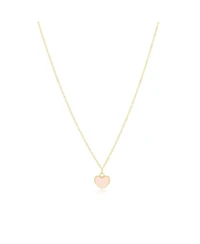 The Lovery Mini Pearl Single Heart Necklace 14K Gold