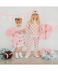 Sweet Wink Little Girls(5-8) Football Trellis Flare Legging
