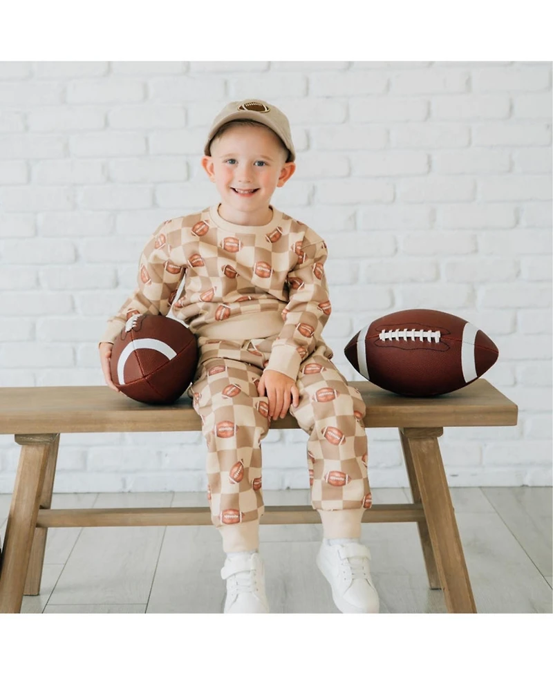 Sweet Wink Little Boys(-) Football Checkered Jogger