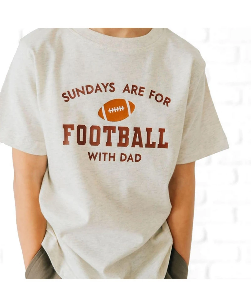 Sweet Wink Toddler Boys(2T-4T) Sundays Are For Football Short Sleeve T-Shirt