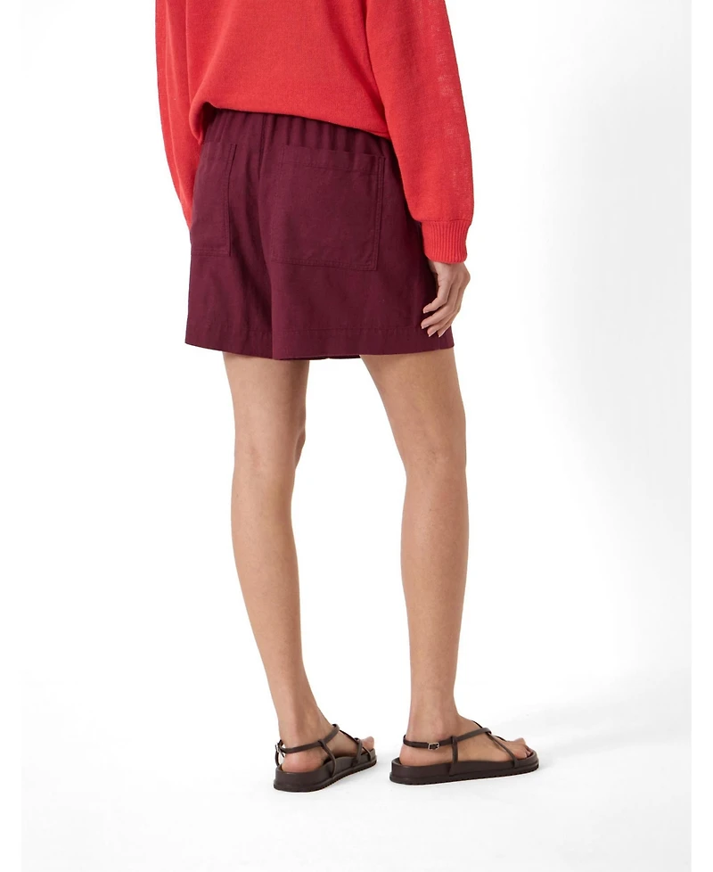 Hush Women's Luce Linen Blend Pull On Shorts