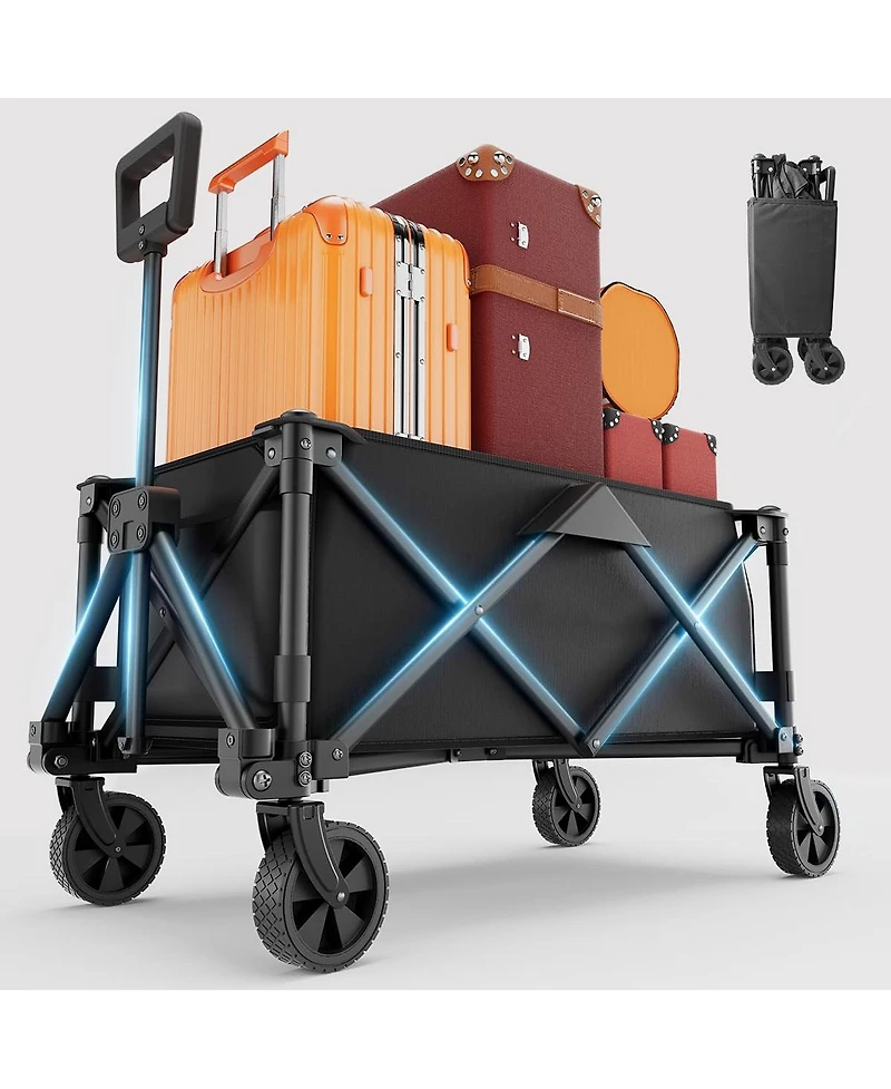 Gnuadz Collapsible Wagon Foldable Utility Cart Camping