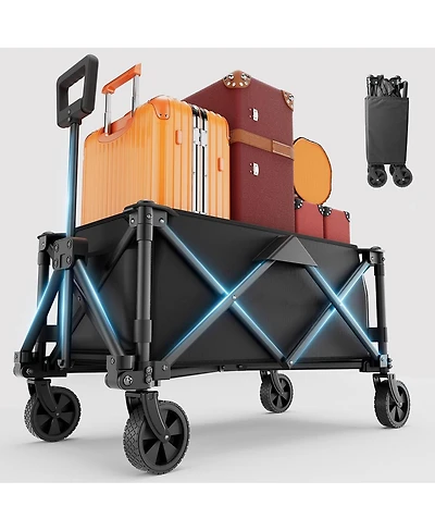 Gnuadz Collapsible Wagon Foldable Utility Cart Camping