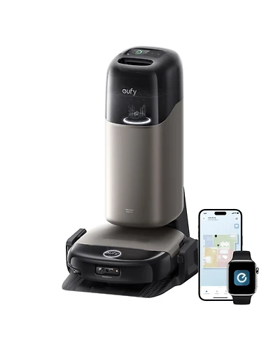 eufy Robot Vacuum and Mop Combo S2 Omni, 30,000 Pa, AeroTurbo 2.0 Long-Lasting Suction,99.99% Germ Removal
