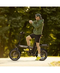 GoPowerBike GoRay Folding Electric Bike 20mph Max Speed and 350W Motor