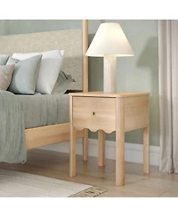 Plank+Beam Sutton 1 Drawer Nightstand, 18 x 18, Blonde
