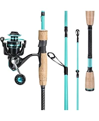 Aofar 5.9feet Fishing Rod Reel Combo Spinning Saltwater Freshwater