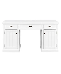 Streamdale Furniture Modern 67" Executive Desk with Storage and Drawers