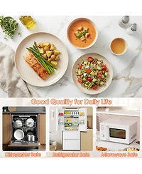Piscifun 48 Piece Unbreakable Dinnerware Set For 4 People Camping Picnic Travel Home Cutlery Set