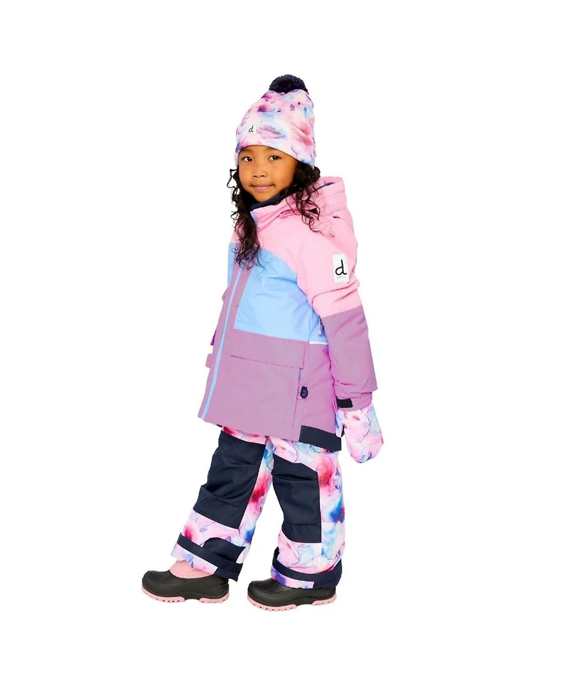 Deux par Toddler Girl 2T-5T Two Piece Play Snowsuit Colorblock with Pants