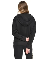 Dkny Sport Women's Textured Tape Full-Zip Hoodie