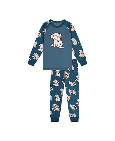 Deux par Big Boys (6 - 12) Cotton Two-Piece Pajama Set