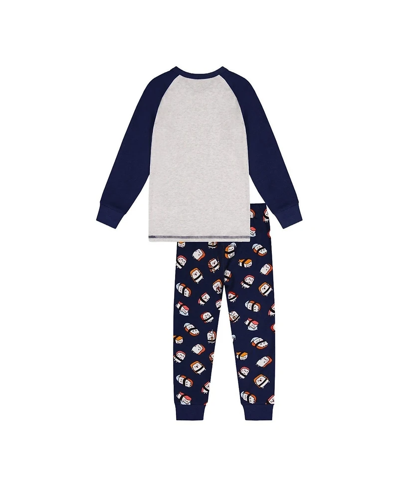 Deux par Little Boys (6-12) Cotton Two Piece Pajama Set