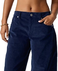 Florence By Mills Juniors' Stretch Cord Barrel Leg Jeans