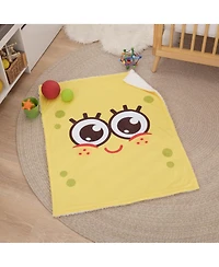 NoJo SpongeBob SquarePants Super Soft Sherpa Baby Blanket