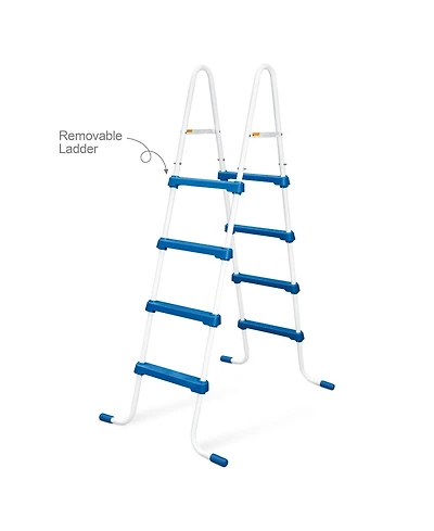 Funsicle 52 Inch SureStep 4 Stair Outdoor Above-Ground Swimming Pool Ladder