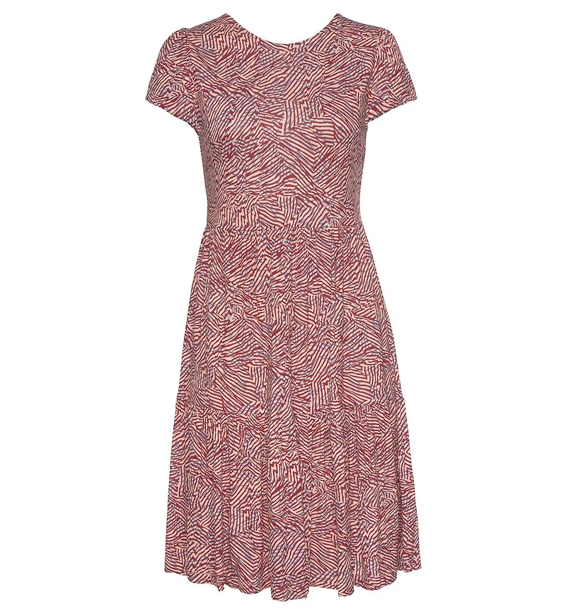 Lascana Women's Printed Back Cut Out Dress