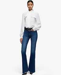 7 For All Mankind Women's The Leggy Mid-Rise Bootcut Jeans