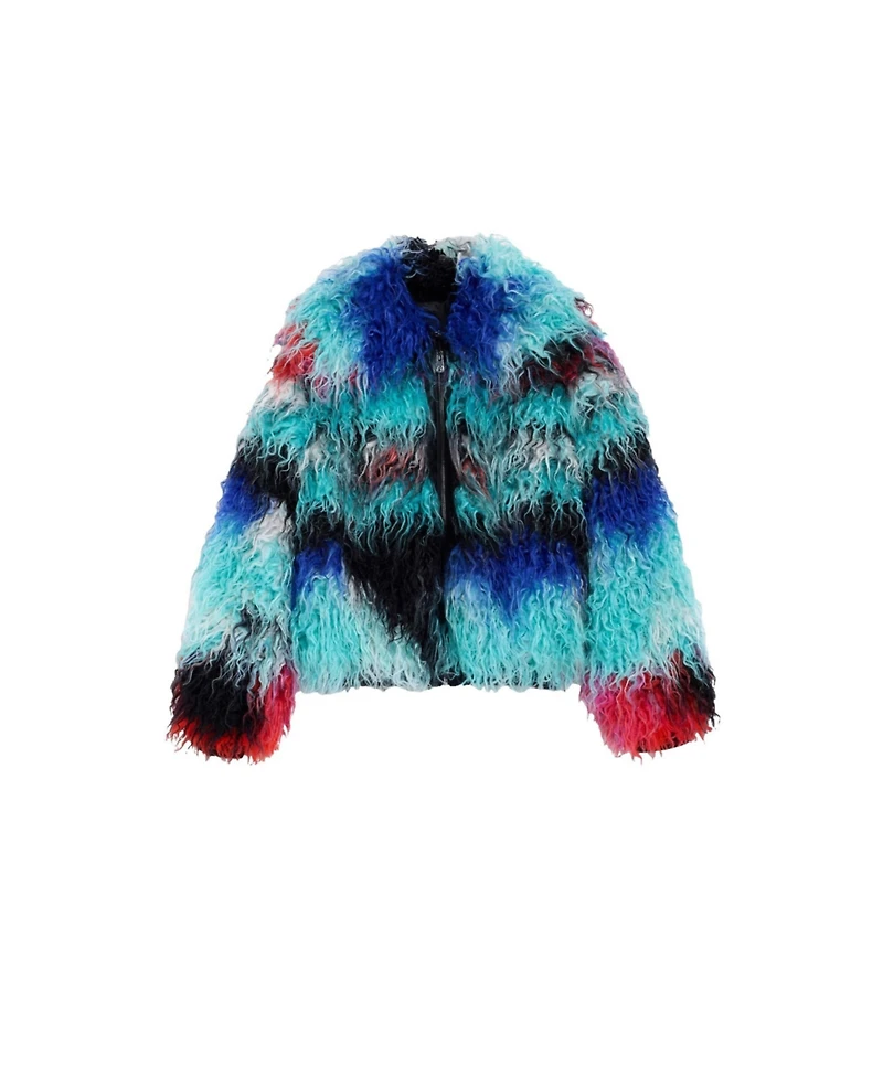 Desigual Women's Long Hair Coat Lacroix