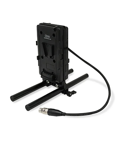 Core Swx Dual V-Mount Battery Plate with 15mm Lws Rod Clamp and 4-Pin Xlr Cable