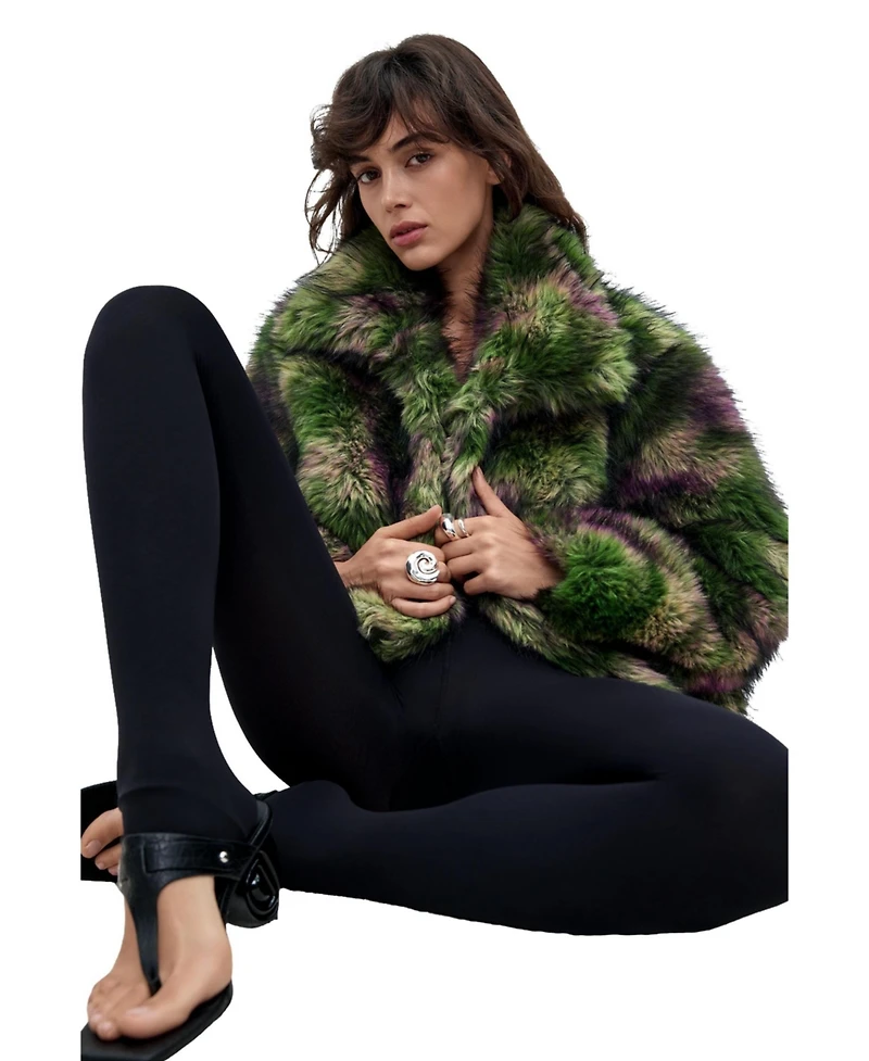 Desigual Women's Synthetic Fur Coat Lacroix