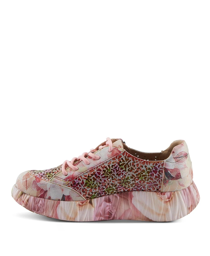 L'Artiste Women's Bloomington Sneaker with Leather Upper