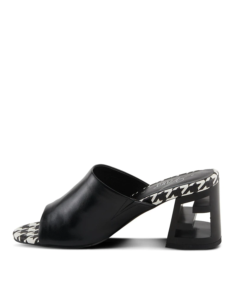 Azura Sculptor Women's Slide Sandal with Leather Heel