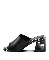 Azura Sculptor Women's Slide Sandal with Leather Heel