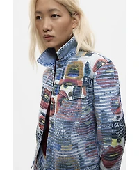 Desigual Women's Printed denim jacket