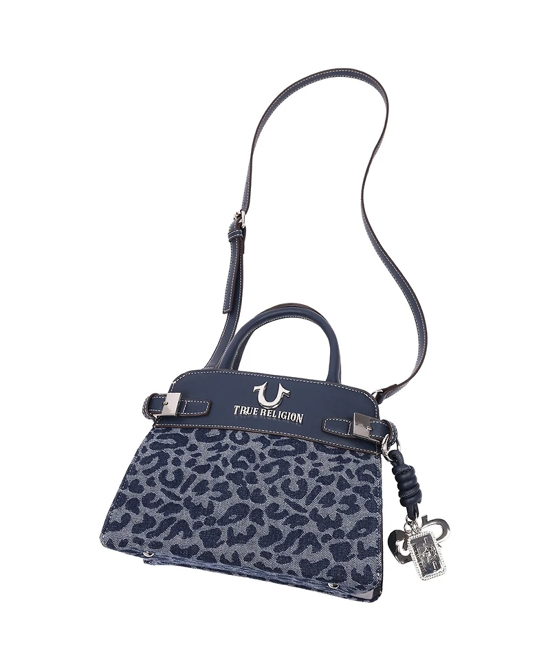 True Religion Multi-Strap Denim Shoulder Bag