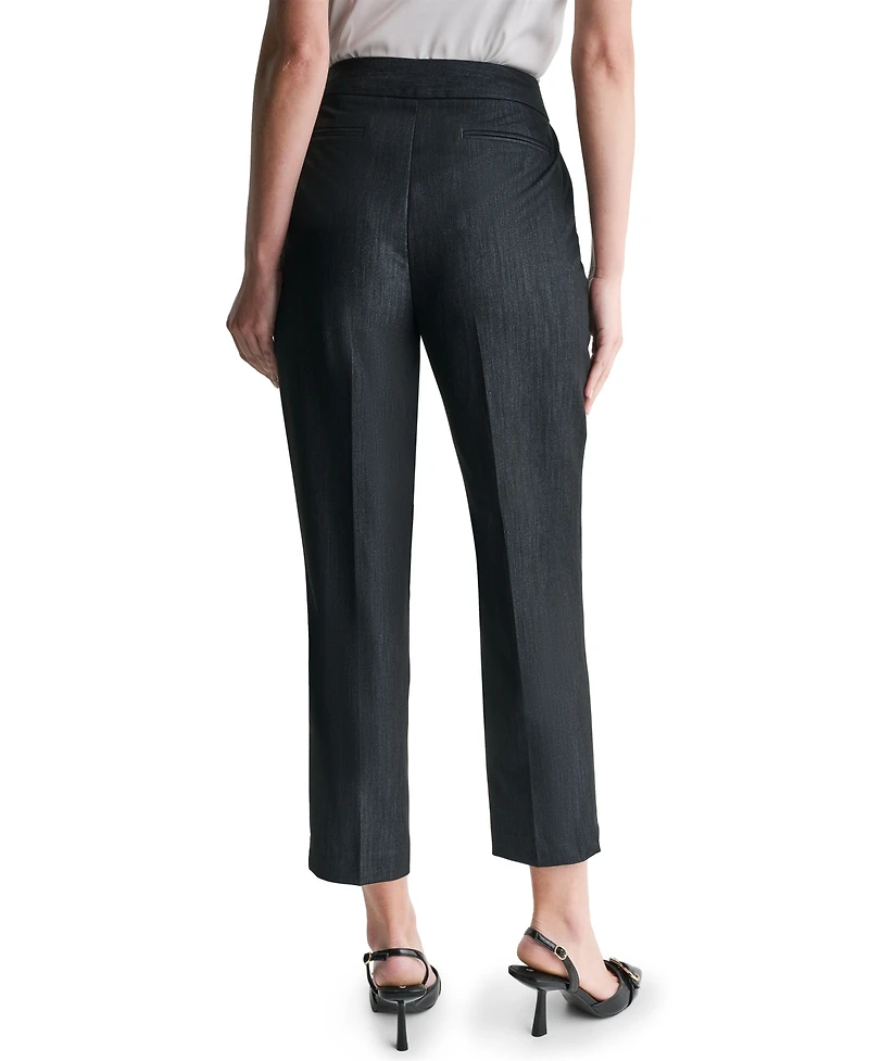Bcbg Women's High-Rise Wide-Leg Full-Length Pants