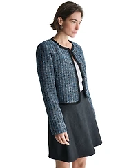 Bcbg Women's Collarless Button-Front Jacket