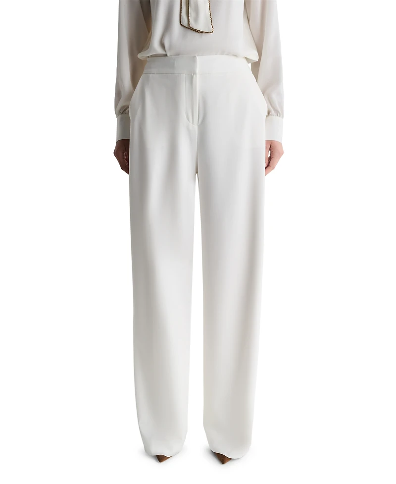 Bcbg Women's High-Rise Wide-Leg Full-Length Pants