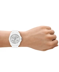 Diesel Men's Stinger Three-Hand Quartz White Silicone 45mm