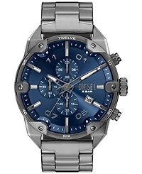 Diesel Men's Spiked Quartz Chronograph Gunmetal Stainless Steel Watch 49mm