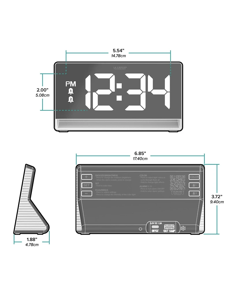 Neewer Digital Deep Sleep Alarm Clock