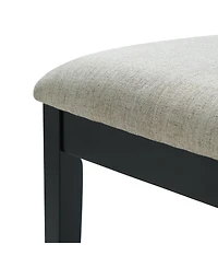 Streamdale Furniture Fabric Seat Modern Scandinavian Dining Chairs