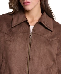 Levi's Women's Western Yoke Bubble Hem Collared Jacket
