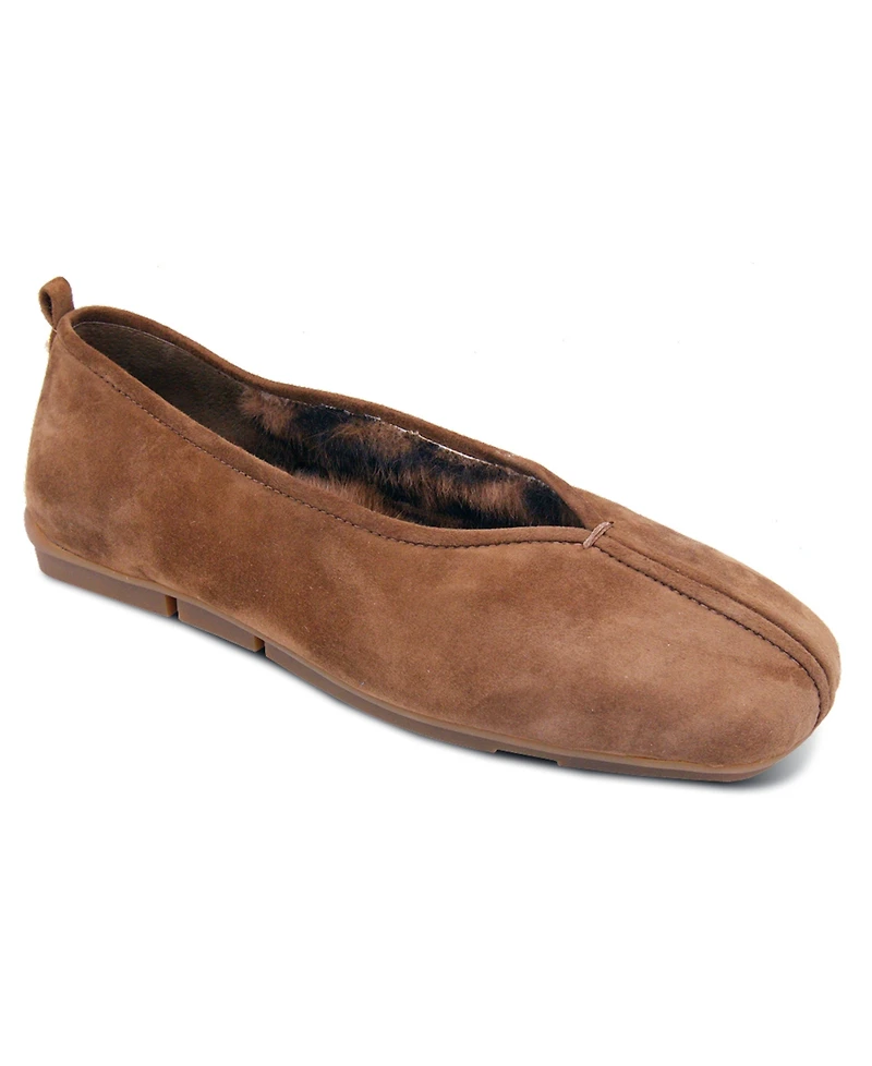 Ash Women's Breeze Fur Slip-On Flats