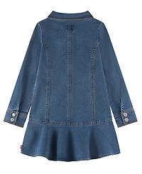 Levi's Girls' 4-6X Long-Sleeve Button Up Dress
