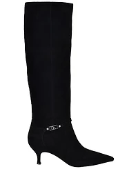 Calvin Klein Women's Serray Tall Suede Pointed Toe Boots