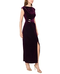 Msk Women's Asymmetrical Shirred-Waist Maxi Dress