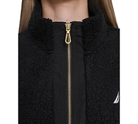 Nautica Women's Zip-Front Stand Collar Jacket