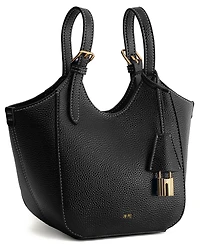 Jw Pei Ines Padlock Mini Lychee Pattern Tote Handbag