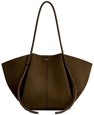 Jw Pei Nala Wide Suede Fabric Large Tote Handbag