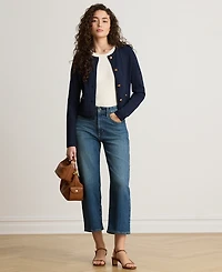 Lauren Ralph Petite High-Rise Straight Jeans