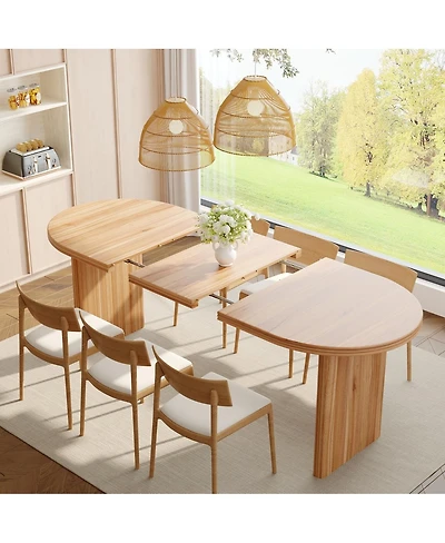 Streamdale Furniture Extendable Walnut Dining Table