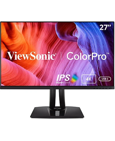 ViewSonic VP2756-4K 27" Ips 4K Uhd Computer Monitor with Built-in Speakers