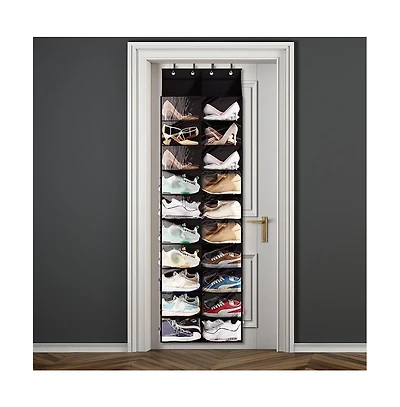 homfan Door Hanging Organizer – 10 Levels, 20 Deep Mesh Pockets – Dustproof, Space-Saving – for Closet and Kitchen Storage