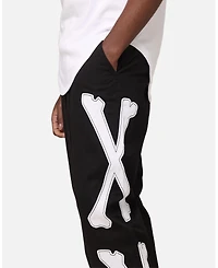 Saint Morta Mens Relaxed Fit Embroidered Graphic Pants